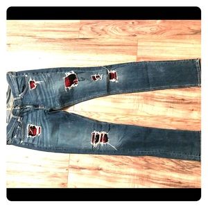 Rag&Bone Sloane plaid skinny jean size 31